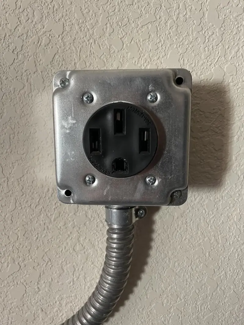 NEMA 14-50 outlet installed for Smart Home Electrical in Ukiah